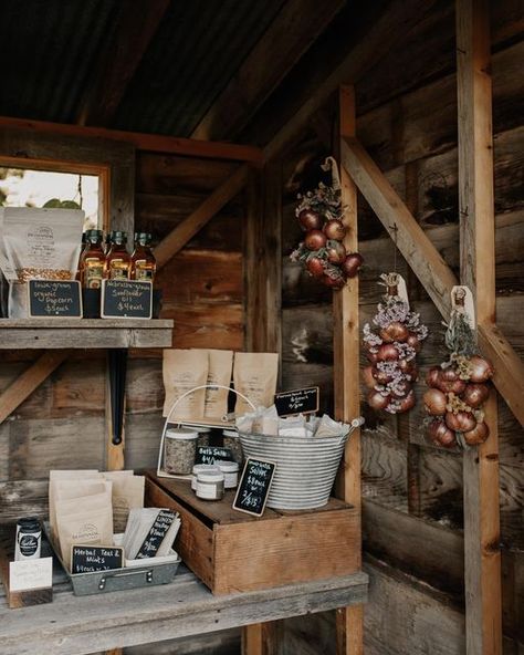 Farm Stand Aesthetic, Fall Farm Stand, Honor System Farm Stand, Road Side Stand Ideas, Hobby Farm Aesthetic, Herb Salts, Farmstand Ideas, Cast Iron Seasoning, Farm Market Ideas