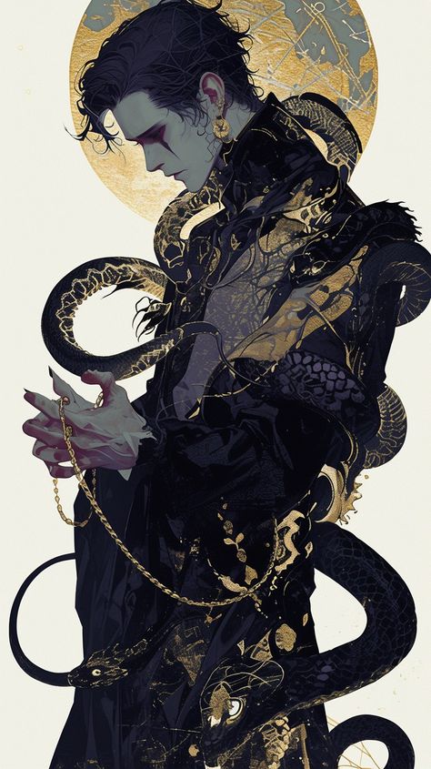 Draconic Human, Acolyte Dnd, Character Art Asian, Dragon In Human Form, Snakes Illustration, Snake Oc, Nature Oc, Dnd Fashion, Half Dragon