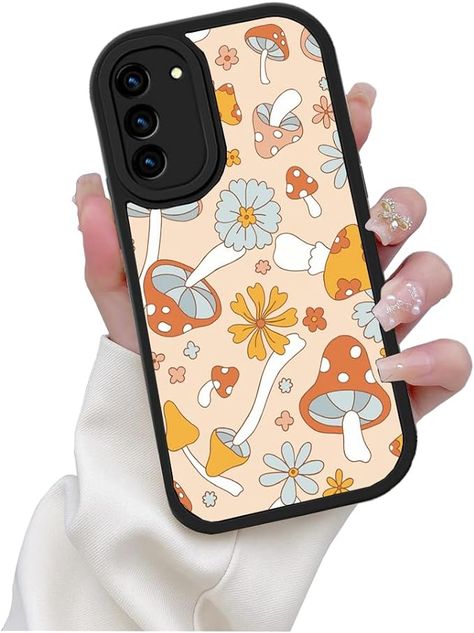 Amazon.com: LALPOPO Designed for Samsung Galaxy A54 5G Case with Cute Mushroom Design Women Girls Soft TPU Bumper Protective Leather Shockproof Case : Cell Phones & Accessories Android Phone Cases Samsung, Amazon Phone Cases, Country Phone Cases, Capas Samsung, Samsung Galaxy A54, Cute Mushroom, Mushroom Design, Xmas Presents, Samsung Phone Cases