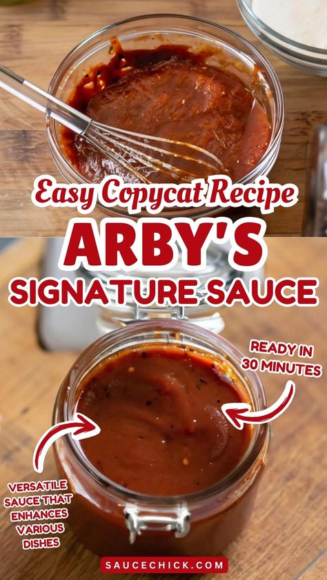 Arby’s Sauce Recipe Bbq Sauces, Copycat Arby’s Sauce, Arby’s Sauce Recipe, Arbys Sauce, Arbys Sauce Recipe, Arby's Sauce, Secret Sauce Recipe, Vegan Worcestershire Sauce, Marinade Sauce