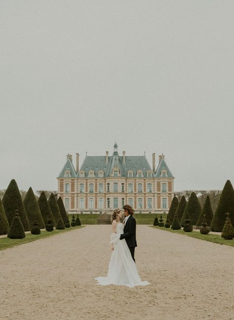 Chateau Elopements Are Always A Must - Chateau Elopement In The Paris Suburbs by Alyssa Belkaci Photo | Paris + Destination Elopement and Couple's Photographer | For The Romantic Lovers | Paris and All Of Europe, castle elopement, elopement ideas, elopement inspiration, chateau wedding, castle wedding, wedding in france, france elopement, bridal couples dress, wedding couples, wedding couples photography, wedding couples photoshoot, wedding couples ideas, paris elopement Wedding Photoshoot Castle, Wedding Photo Ideas Castle, Wedding Photography Castle, Castle Photoshoot Ideas Couple, Castle Wedding Photoshoot, Castle Wedding Photography, South Of France Elopement, Castle Engagement Photoshoot, Castle Couple Photoshoot