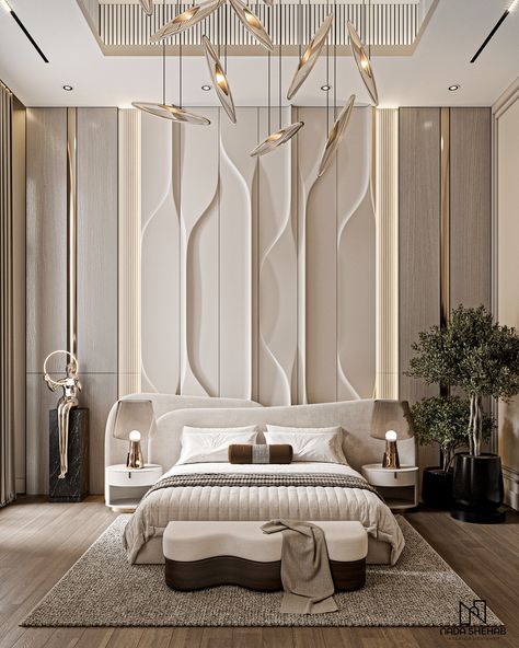 Luxury Bedroom Interior, Modern Bedroom Ideas, Bedroom Design Trends, Bed Headboard Design, Latest Living Room Designs, Wall Panel Design, Modern Luxury Bedroom, Minimalist Bedroom Design, Bed Design Modern