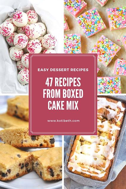 Cake Mix Cookies Bars, Semi Homemade Desserts, Easy Cake Mix Recipes, Cake Mix Dip, Chocolate Box Cake, Cake Mix Bars, Yellow Cake Mix Recipes, Strawberry Cake Mix Cookies, Betty Crocker Cake Mix