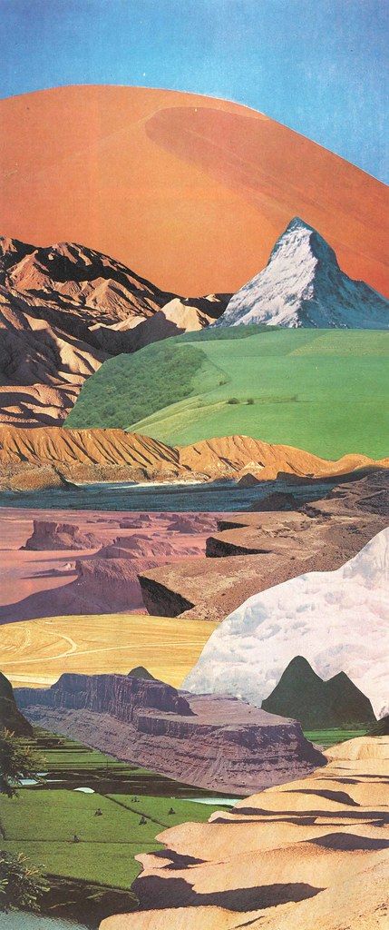 Collage Landscape, Tutorials Drawing, Soyut Sanat Tabloları, Photo Wall Collage, Iphone Background Wallpaper, Art Collage Wall, Retro Futurism, Pics Art, Surreal Art