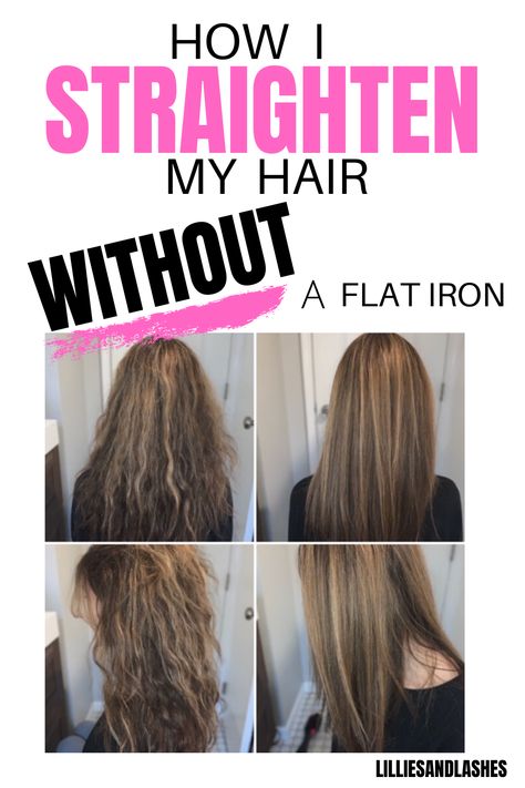 How To Easily Straighten Curly Hair, How To Straiten Curly Hair, Straightening Wavy Hair, Easy Way To Straighten Curly Hair, How To Straighten Curly Hair Without Frizz, Straitening Curly Hair, Products To Straighten Curly Hair, Naturally Straighten Curly Hair, Straighten Curly Hair Without Heat