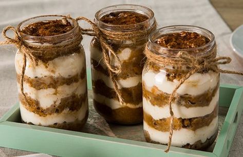 Tiramisu Jar, Easy Tiramisu, Tiramisu Dessert, Tiramisu Recipe, Yummy Dessert, Jam Jar, In A Jar, Breakfast Recipes Easy, Home Recipes