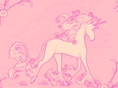 #unicorn #art #pink Pink Unicorn, A Unicorn, Flowers, Pink