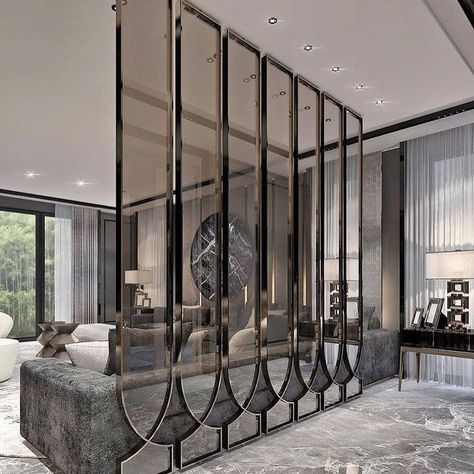 home partition wall ideas partition wall ideas for living room partition wall bedroom ideas Glass Partition Designs, Modern Partition, Modern Partition Walls, Partition Ideas, Wall Partition Design, Glass Partition Wall, Painted Living Room Furniture, Living Room Wall Designs, Divider Design