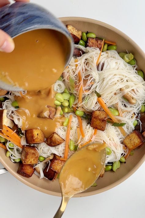 Leftover Vermicelli Noodles, Vermicelli Noodle Soup, Virmachelli Noodles, Shrimp Vermicelli Recipes, Easy Vermicelli Recipes, Bean Vermicelli Recipes, Vermecilli Noodles Easy Recipes, Vegan Vermicelli Recipes, Vermicelli Bowl Sauce