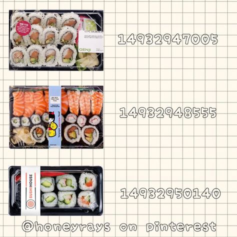 Bloxburg Japanese Food Decals, Food Roblox Decals, Ramen Decals Bloxburg, Bloxburg Sushi Decals, Bloxburg Deli Decal, Bloxburg Cash Register, Organic Food Decals Bloxburg, Grocery Bloxburg Decal, Bloxburg Sushi Restaurant