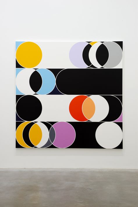 Sarah Morris, Abstract Painting Acrylic Modern, Hard Edge Painting, Contemporary Art Daily, Art Daily, Geometry Art, Abstract Painting Acrylic, Op Art, Simple Art