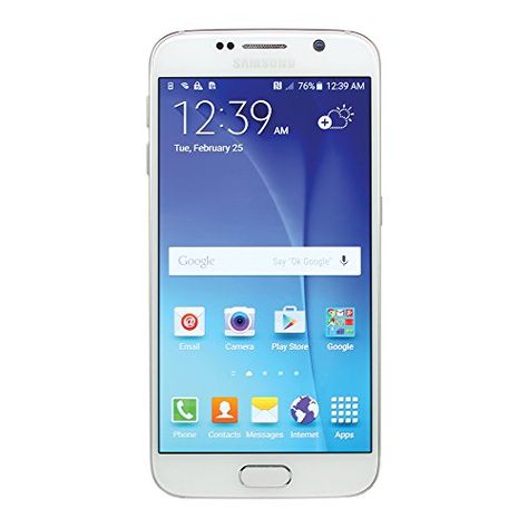 SAMSUNG GALAXY S6 SM-G920V 32GB WHITE SMARTPHONE FOR VERIZON (CERTIFIED REFURBISHED)  http://www.trickto.com/product/samsung-galaxy-s6-sm-g920v-32gb-white-smartphone-for-verizon-certified-refurbished/ T Mobile Phones, Refurbished Phones, Phones For Sale, Phone Deals, Unlocked Cell Phones, New Mobile Phones, Best Cell Phone, Cellular Phone, T Mobile