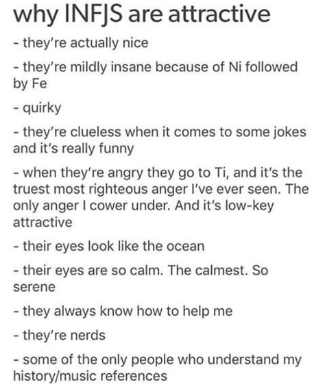 Anger goes to Ti every time and yes, it is righteous anger that will freeze your soul. INFJ Infj Humor Relationships, Isfj And Infj Relationships, Infj Flaws, Infj Personality Relationships, Intj Loves Infj, Infj Love Relationships, Infj Infj Relationship, Enfp X Infj Relationship, Entp And Infj Relationships