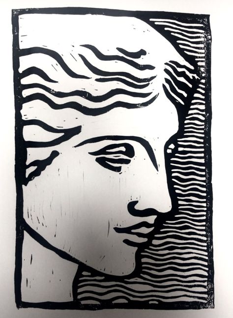 lino print Linocut Face, Linocut Prints Ideas Simple, Lino Cut Art, Linocut Portrait, Lino Printing, Monochrome Color, Lino Print, Linocut Prints, Linocut