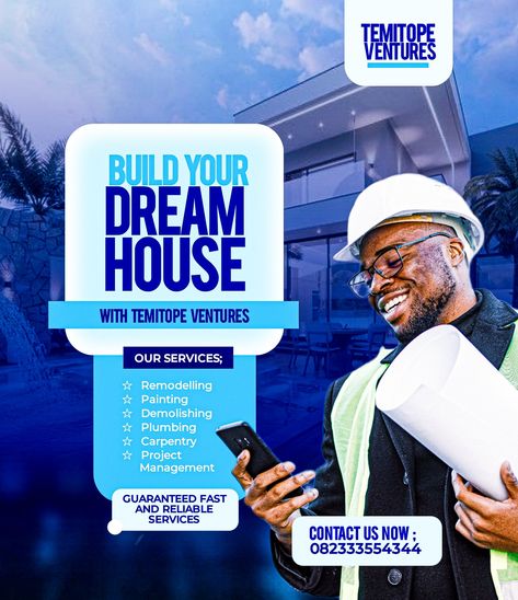 Save and follow for more content Construction Company Creative Ads, Construction Company Flyer, Construction Banner Design, Construction Creative Ads, Construction Poster Design, Architect Poster, Company Flyer Design, Podcast Poster, Construction Poster