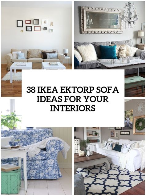 29 awesome ikea ektorp sofa ideas for your interiors cover Ektorp Living Room, Modern Sectional Living Room, Ektorp Sofa Cover, Ikea Sectional, Ikea Ektorp Sofa, White Sectional Sofa, Interior Farmhouse, Modern White Living Room, Ektorp Sofa