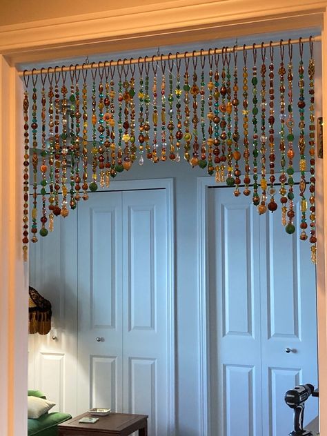 Beaded Valance, Magic Decor, Koti Diy, Apartment Decor Inspiration, Beaded Curtains, Dream Room Inspiration, Safe Haven, Cute Room Decor, Apartment Inspiration