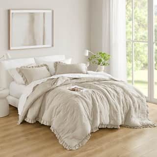 Bed Bath & Beyond | The Best Deals Online: Furniture, Bedding, Rugs, Kitchen Essentials & More Ruffle Comforter, Queen Mattress Topper, Fluffy Comforter, Black Comforter, Cooling Mattress Pad, Solid Bed, Bedding Sets Grey, Mattress Pad Cover, Neutral Bedding