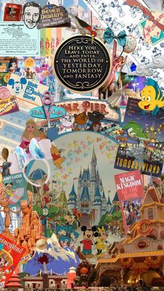 Disney World Lockscreen, Disney Mood Aesthetic, Disney World Wallpaper Iphone, Disney Wallpaper Collage, Disney Asthetics Wallpaper, Disney Aesthetic Collage, Disney World Aesthetic Wallpaper, Disney Collage Wallpapers, Disney Background Wallpapers