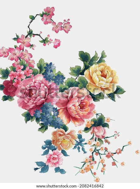 Watercolor Flower Bunch Floral Art Design Stock Illustration 2082416842 | Shutterstock Hd Flowers, Shutter Stock, Floral Art Design, Flower Bunch, Flowers Png, Flower Art Images, Picture Illustration, Vector Flowers, Digital Flowers