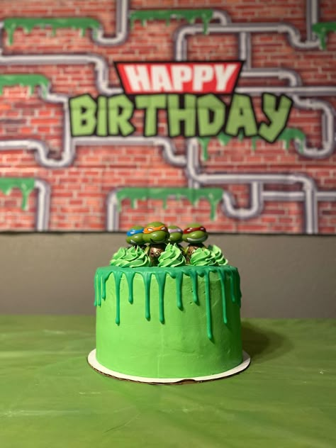 Ninja Turtles Birthday Cake Diy, Tmnt Cake Birthdays Teenage Mutant Ninja, Ninja Turtles Smash Cake, Teenage Mutant Ninja Turtle Cake Easy, Ninja Turtle Smash Cake, Tmnt Birthday Cakes, Ninja Turtle Theme Cake, Ninja Turtles Birthday Cakes, Ninja Turtles Birthday Party Cake