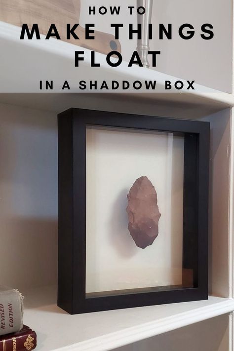 Shadow Box Mount, Using Rocks For Decoration, Rock Specimen Display, Unique Shadow Box Ideas, How To Attach Things In Shadow Boxes, Rocks In Shadow Boxes, Rock Collection Wall Display, How To Display Rocks Outside, Crystal Shadow Box Ideas