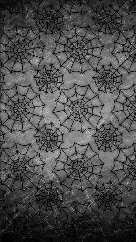 Wallpaper ... By Artist Unknown... Black And White Wallpaper Iphone, Image Halloween, Goth Wallpaper, Gothic Wallpaper, Wallpaper Halloween, Spider Webs, Halloween Wallpaper Iphone, Holiday Wallpaper, White Iphone