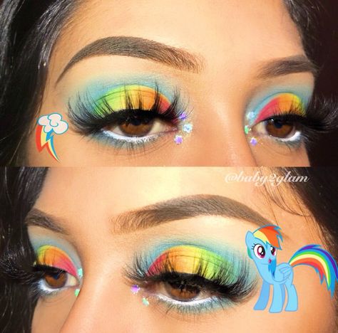 Rainbow Dash Makeup, Mlp Makeup, My Little Pony Makeup, Sparkle Cosplay, Twilight Makeup, Rainbow Dash Cosplay, Big Makeup, Pony Makeup, Spirit Days