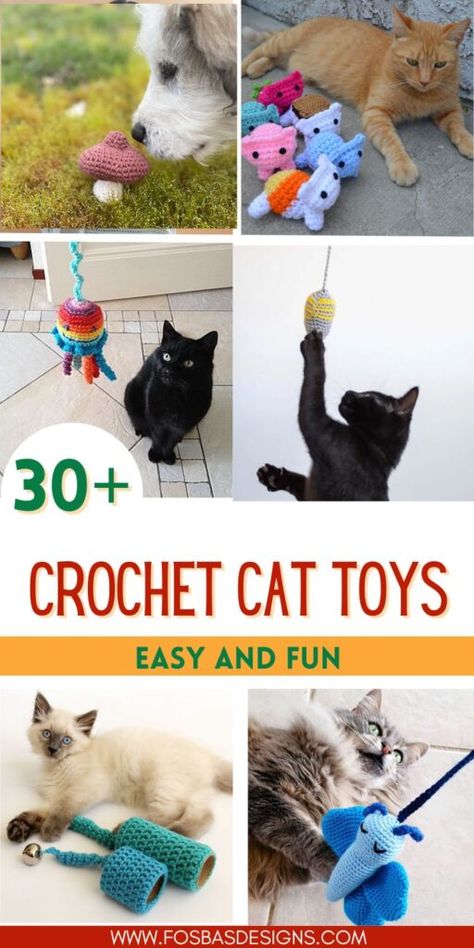 Crochet Mouse Cat Toy Free Pattern, Stuffy Toys, Pet Crochet, Ferrets Care, Crochet Cat Bed, Crochet Pet, Crochet Cat Toys, Crochet Bloggers, Homemade Cat Toys