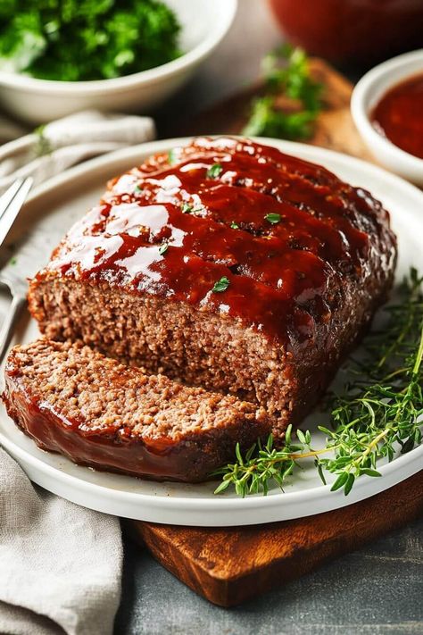 Old fashioned Momma’s Meatloaf Meatloaf Recipes Black People, Southern Style Meatloaf, Old Fashioned Meatloaf, Meatloaf Topping, Cheesy Meatloaf, Leftover Meatloaf, Meatloaf Sandwich, Classic Meatloaf Recipe, Classic Meatloaf