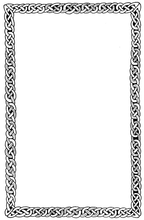 Celtic Page Border - ClipArt Best Page Borders Free, Celtic Border, Scrapbook Frames, Border Templates, Page Borders Design, Frame Border Design, Grave Markers, Celtic Knot Designs, Celtic Patterns