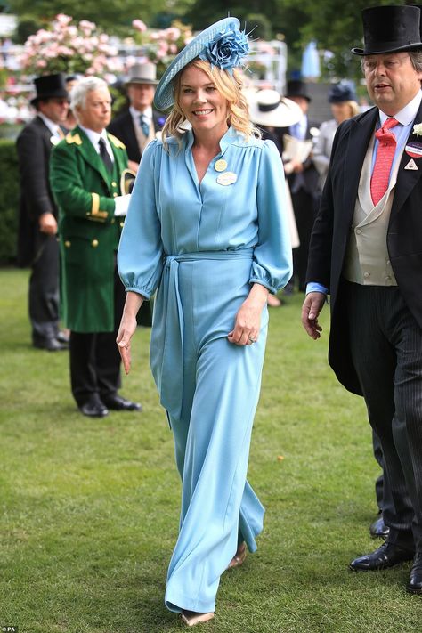 Autumn Phillips, 41, dazzles in jumpsuit as she joins Royals for the last day of Ascot Princess Michael Of Kent, Autumn Kelly, Royal Attire, Autumn Phillips, Peter Phillips, Racing Fashion, Royal Portraits, The British Royal Family, Reine Elizabeth