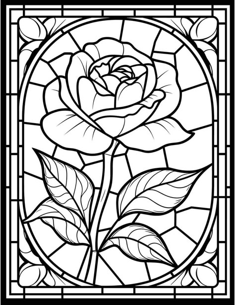 Coloring Pages Floral, Stained Glass Window Coloring Pages, Mosaic Art Template, Lotr Coloring Pages, Large Print Coloring Pages For Adults, Stained Glass Colouring Pages, Stain Glass Coloring Pages, Easy Coloring Pages Aesthetic, Stain Glass Templates