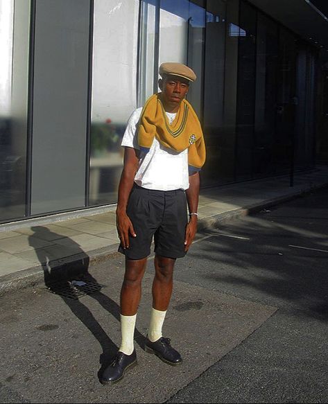 Tyler The Creator Fashion, Tyler The Creator Outfits, Country Club Outfit, Club Outfit, T Baby, Mens Outfit Inspiration, White Socks, Tyler The Creator, Streetwear Men Outfits