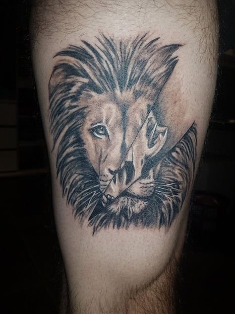 Lion/Skull by Andrew at Moko Tattoos Sliema Half Lion Half Skull Tattoo, Skull Lion Tattoo, Lion Skull Tattoo, Bday Tattoo, Small Skull Tattoo, Lion Skull, Deer Skull Tattoos, Lion Forearm Tattoos, Skull Tattoo Flowers