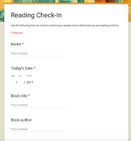 6th Grade Ela, Read 180, Reading Record, Guided Reading Kindergarten, Teacher Tech, Reading Specialist, Reading Logs, Google Form, 4th Grade Reading