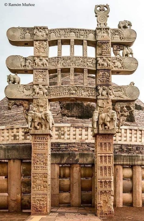 Ellora, Great Stupa At Sanchi, Sanchi Stupa, Monument In India, Ashoka Pillar, India Places, Buddhist Architecture, Stone Structures, Indian Temple Architecture