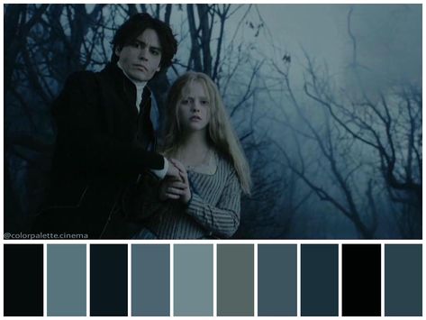 Color Palette Cinema on Instagram: “: "Sleepy Hollow" (1999). •Directed by Tim Burton •Cinematography: Emmanuel Lubezki •Production Design: Rick Heinrichs” Cinema Palettes, Directed By Tim Burton, Sleepy Hollow 1999, Light Cinema, Movie Photography, Color In Film, Movie Color Palette, Colour Spectrum, Filmmaking Cinematography