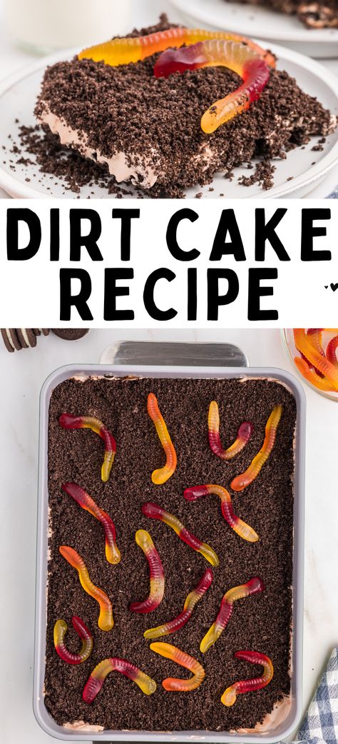 Dirt Cake Recipe Dirt Cake No Cream Cheese, Dirt Cake With Cream Cheese, Dirt Cake Without Cream Cheese, Chocolate Pudding Dirt Cake, Dirt Cake With Gummy Worms Easy, Dirt Cake Recipe With Gummy Worms, Oreo Dirt Cake With Gummy Worms, Oreo Dirt Cake Recipe Easy, Dirt Cake Recipe Easy