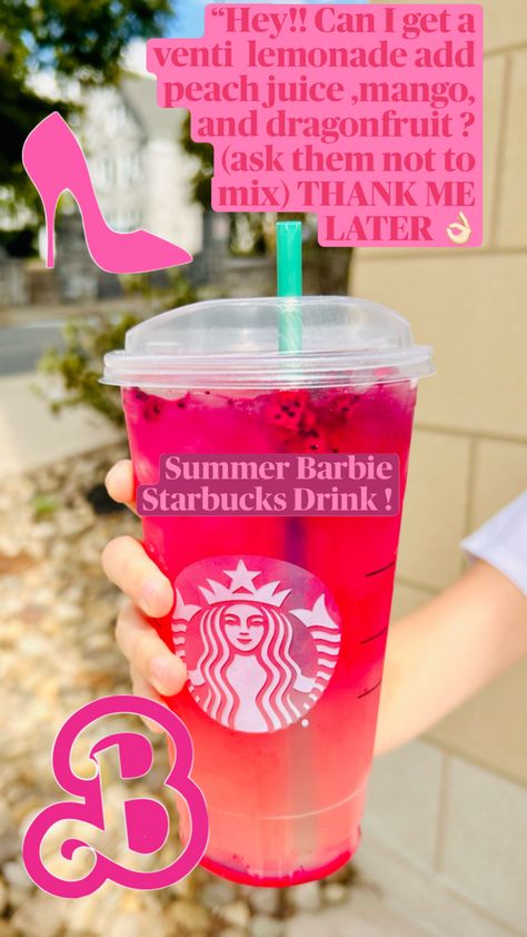 #Starbucks.            🌸💖🧋 Blue Raspberry Starbucks Drinks, Starbucks Secret Recipes, Starbucks Drink Ideas Refreshers, Secret Starbucks Drinks Refreshers, Diy Starbucks Drinks Refreshers, Starbucks Hidden Menu Drinks, Barbie Starbucks Drink, Rare Starbucks Drinks, Starbucks Refreshers Secret Menu Recipe