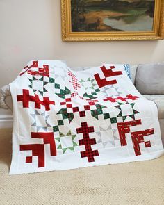 Christmas Quilt Ideas, Christmas Quilting Projects, Snowflake Quilt, Christmas Quilt Blocks, Quilts Christmas, Quilt Christmas, Jelly Roll Quilts, Red And White Quilts, Christmas Quilt Patterns