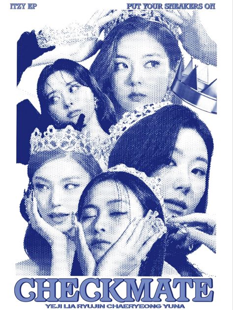 Itzy Wall Prints, Itzy Poster Prints, Itzy Prints, Kpop Posters Itzy, Retro Poster Kpop, Room Posters Kpop, Y2k Graphic Design Posters, Kpop Poster Ideas, Poster Prints Kpop