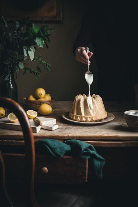 5 Hobbies, Bella Grace Magazine, Toasted Meringue, Garden Well, Winter Staples, Buttermilk Pound Cake, Cream Of Tarter, Dark Food Photography, Tall Cakes