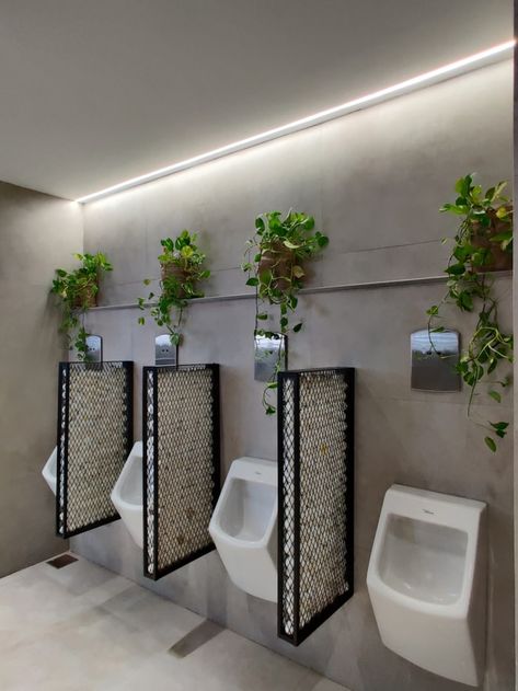 Alembic Real Estate and Paushak Offices - Vadodara Interior Toilet Design, Men Toilet Design, Cafe Restroom Design, Restaurant Washroom Design, Office Restroom Design, Restaurant Toilet Design, Restaurant Restroom Design, Public Toilet Interior, Restaurant Bathroom Ideas