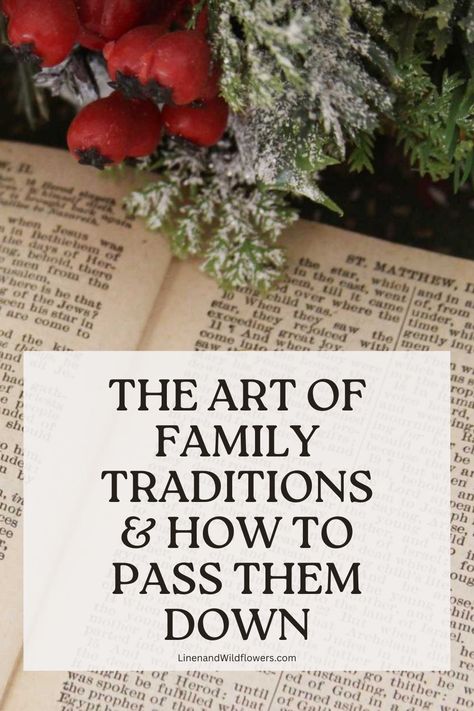 Tradition Ideas Family, January 1st Traditions, Creating Family Traditions, Family Traditions Aesthetic, Yearly Ornament Tradition, Family Rituals And Traditions, Family Rituals Ideas, January Traditions, Valentines Family Traditions