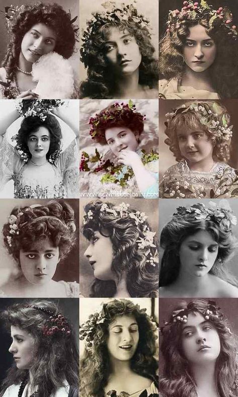 1910s Womens Hairstyles, Historical Curly Hairstyles, 1890 Hairstyles, 1900 Hairstyles, 1910s Hairstyles, 1901 Hairstyles, 1890s Hairstyles, Edwardian Inspired Hair, Gibson Girl Aesthetic