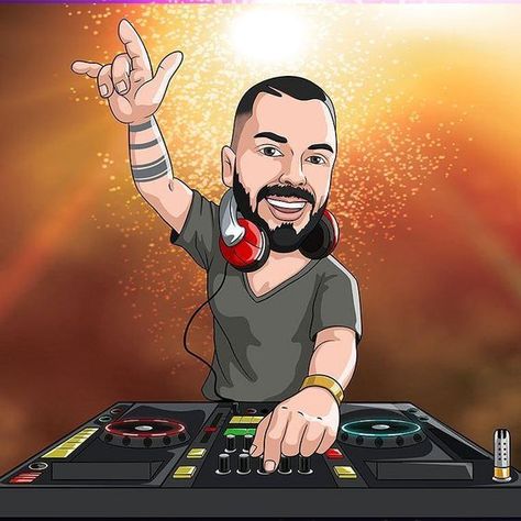 cartoon logo/cartoon portrait‌ Are you a dj and you need some unique ideas for your business? So come and visit my website and see my works Dj Character, Dj Cartoon, Music Doodle, Insta Image, Self Portrait Art, Dj Art, Dj Logo, Cartoon Artist, Logo Cartoon