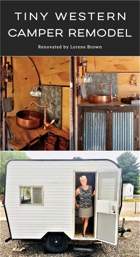 Tiny Travel Trailer Remodel, Southwest Camper Interior, Hunting Camper Remodel, Antique Camper Remodel, Tiny Vintage Camper Remodel, Tiny Trailer Camper, Small Travel Trailer Remodel Ideas, Shasta Camper Remodel Interior, Vintage Holiday Rambler Remodel