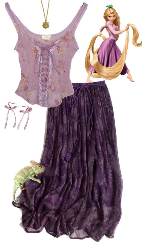 Rapunzel Outfit, Fairy Core Outfits, Ren Faire Outfits, Rapunzel Dress, Mood Clothes, Aesthetic Dress, Disney Inspired Outfits, Medieval Clothing, Fashion Bug