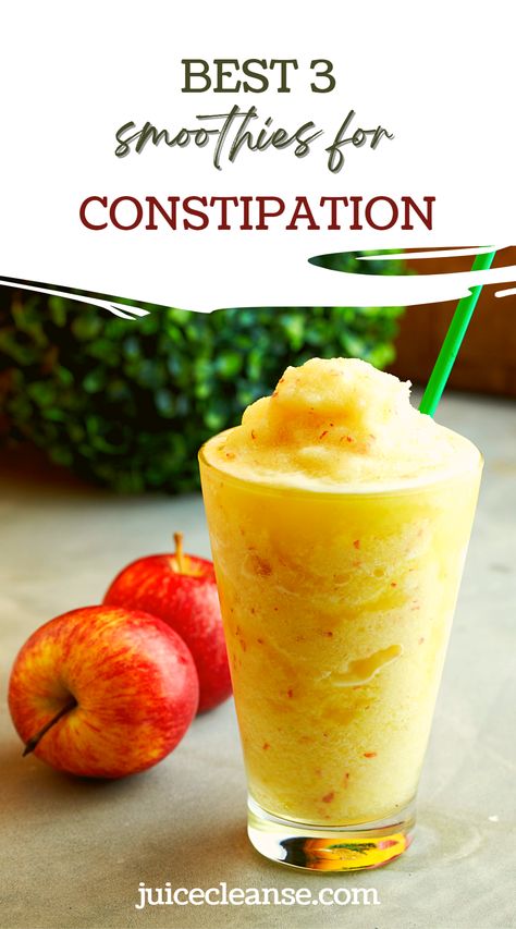 smoothies for constipation and bloating | how to make smoothies for constipation | Constipation Smoothie | smoothie recipes for constipation and digestive health | smoothies to make you poop fast Smoothies For Digestion, Fiber Smoothie Recipes For Constipation, What To Eat When Constipated, Constipation Juice Recipe, Diet For Constipation Relief, Apricot Smoothie Recipes, Constipation Smoothie Kids, Juicing Recipes For Constipation, Prune Smoothie Constipation